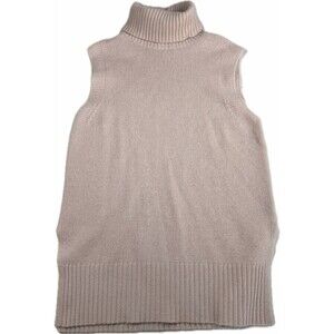 360 Cashmere Darby Sleeveless Turtleneck Sweater Pink Women’s M